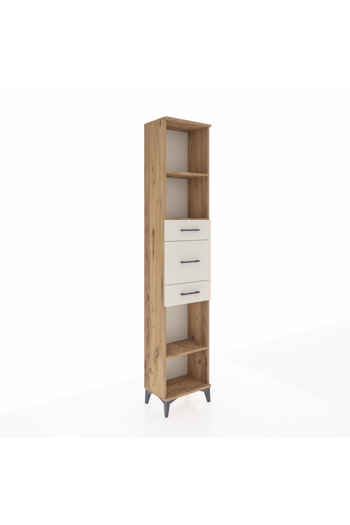 Arges Dolap 3 Raflı 3 Çekmeceli 44x30x221 - S28M224V7A