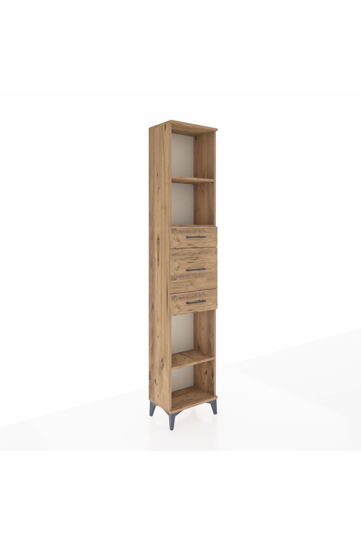 Arges Dolap 3 Raflı 3 Çekmeceli 44x30x221 - S28M224V9A