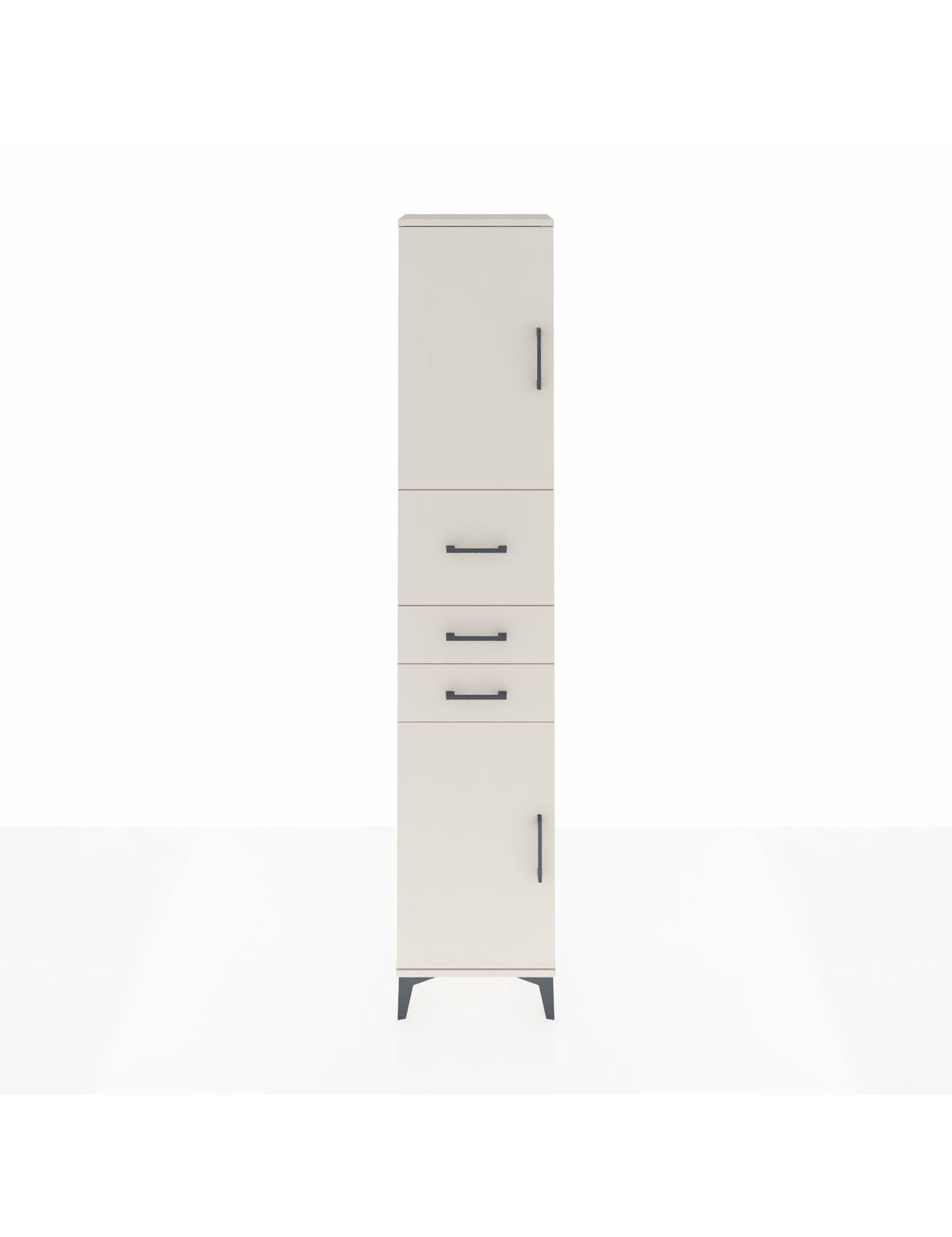 Arges Dolap 3 Raflı 3 Çekmeceli 2 Kapaklı 44x30x221 - S28M225V1A