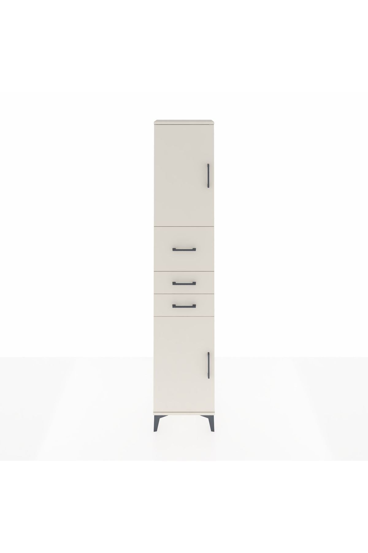 Arges Dolap 3 Raflı 3 Çekmeceli 2 Kapaklı 44x30x221 - S28M225V1A