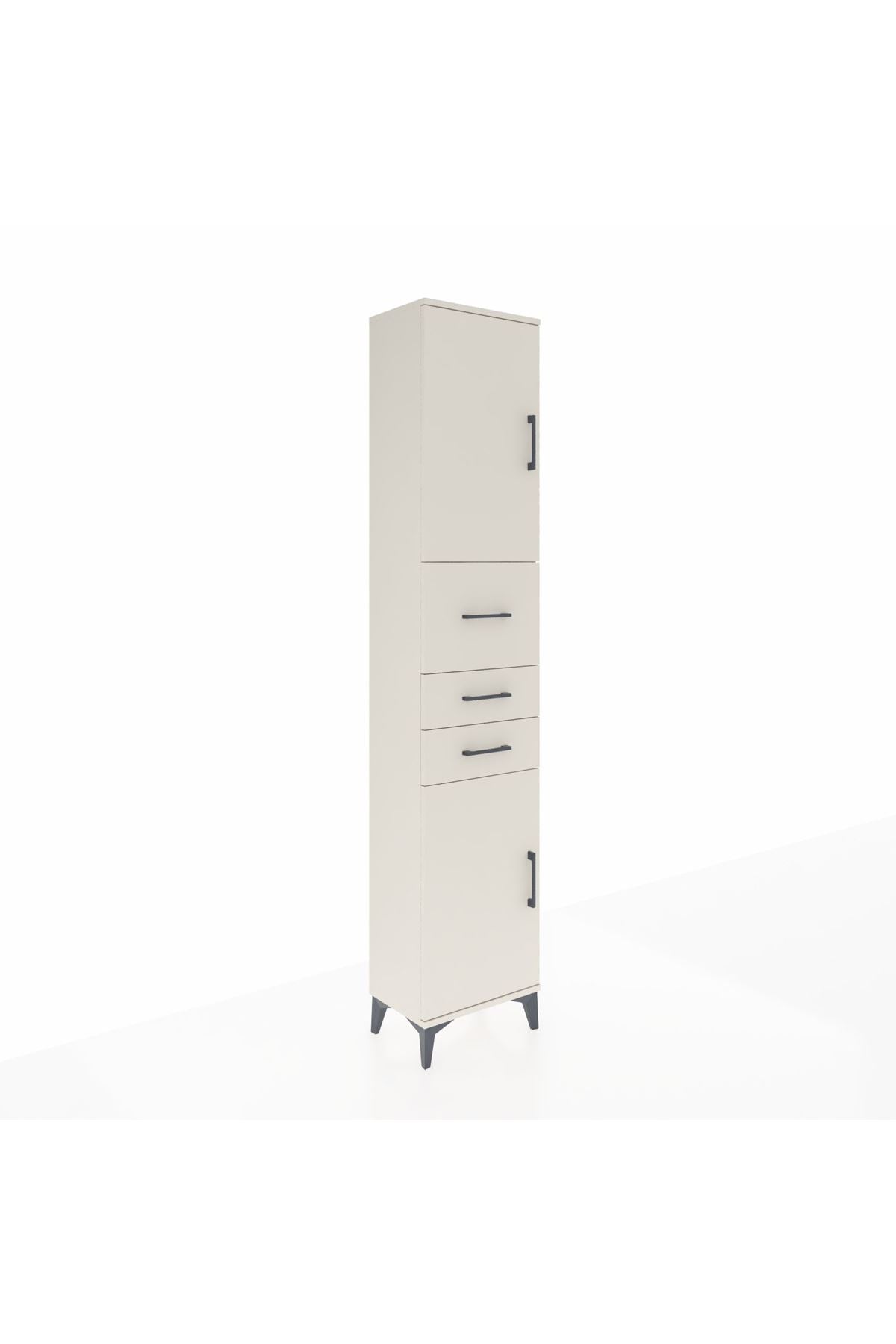 Arges Dolap 3 Raflı 3 Çekmeceli 2 Kapaklı 44x30x221 - S28M225V1A