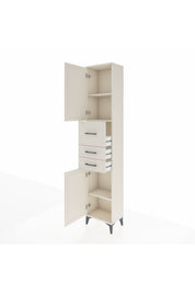 Arges Dolap 3 Raflı 3 Çekmeceli 2 Kapaklı 44x30x221 - S28M225V1A
