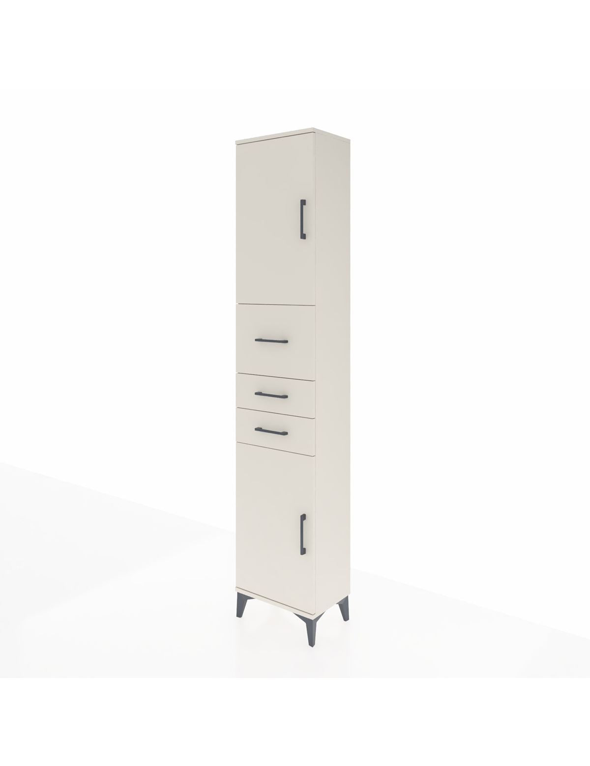 Arges Dolap 3 Raflı 3 Çekmeceli 2 Kapaklı 44x30x221 - S28M225V1A