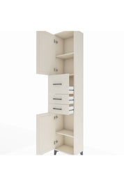 Arges Dolap 3 Raflı 3 Çekmeceli 2 Kapaklı 44x30x221 - S28M225V1A