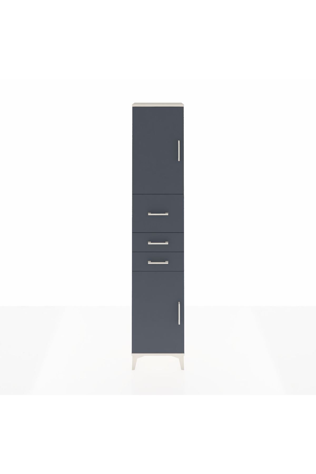 Arges Dolap 3 Raflı 3 Çekmeceli 2 Kapaklı 44x30x221 - S28M225V2A