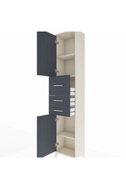 Arges Dolap 3 Raflı 3 Çekmeceli 2 Kapaklı 44x30x221 - S28M225V2A