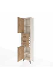 Arges Dolap 3 Raflı 3 Çekmeceli 2 Kapaklı 44x30x221 - S28M225V3A