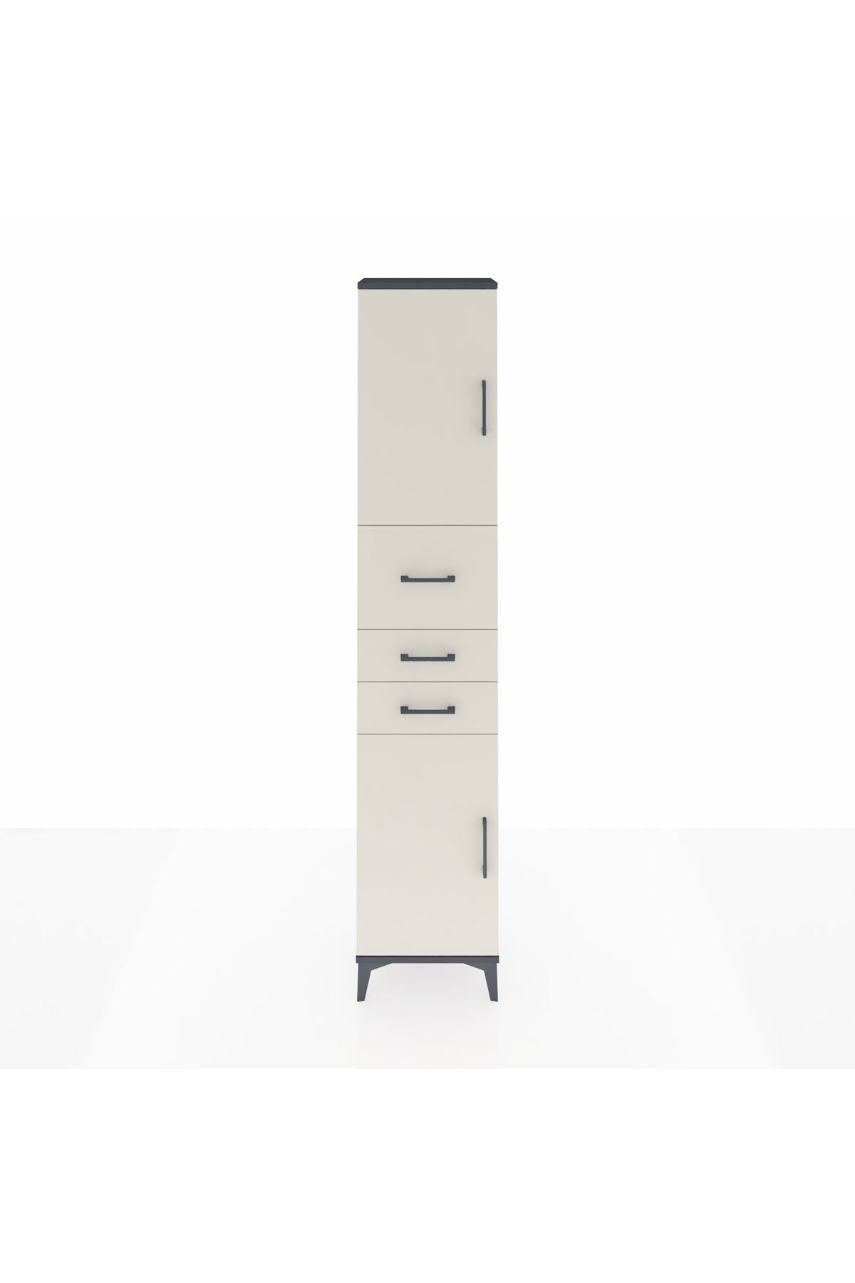 Arges Dolap 3 Raflı 3 Çekmeceli 2 Kapaklı 44x30x221 - S28M225V4A
