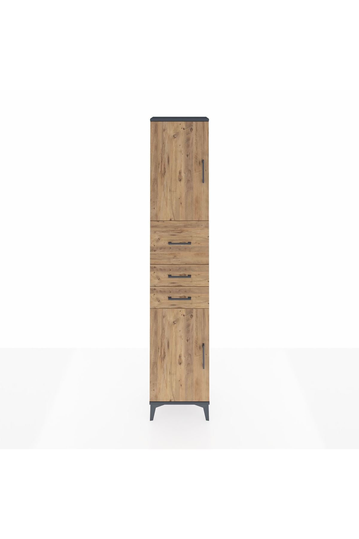 Arges Dolap 3 Raflı 3 Çekmeceli 2 Kapaklı 44x30x221 - S28M225V6A