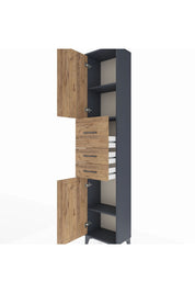 Arges Dolap 3 Raflı 3 Çekmeceli 2 Kapaklı 44x30x221 - S28M225V6A