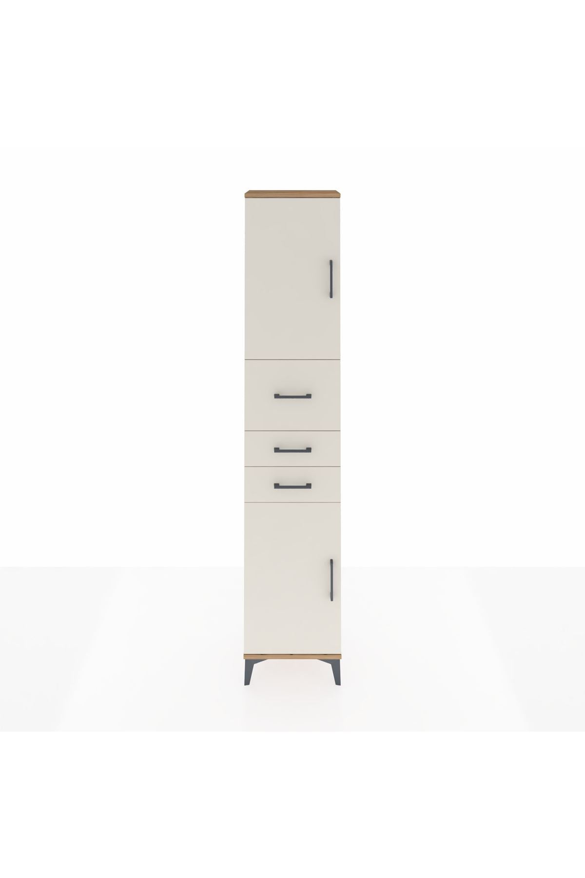 Arges Dolap 3 Raflı 3 Çekmeceli 2 Kapaklı 44x30x221 - S28M225V7A