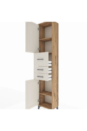 Arges Dolap 3 Raflı 3 Çekmeceli 2 Kapaklı 44x30x221 - S28M225V7A