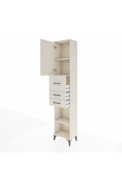 Arges Dolap 3 Raflı 3 Çekmeceli Tek Kapaklı 44x30x221 - S28M226V1A