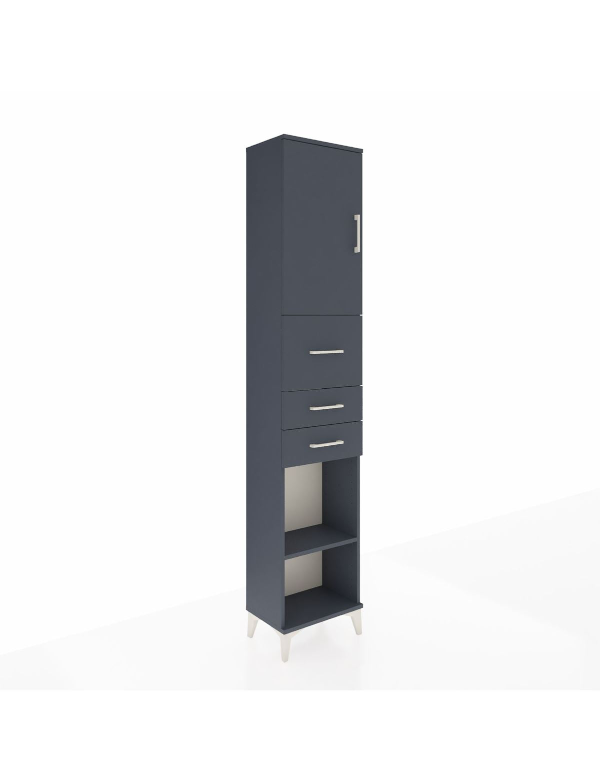 Arges Dolap 3 Raflı 3 Çekmeceli Tek Kapaklı 44x30x221 - S28M226V5A