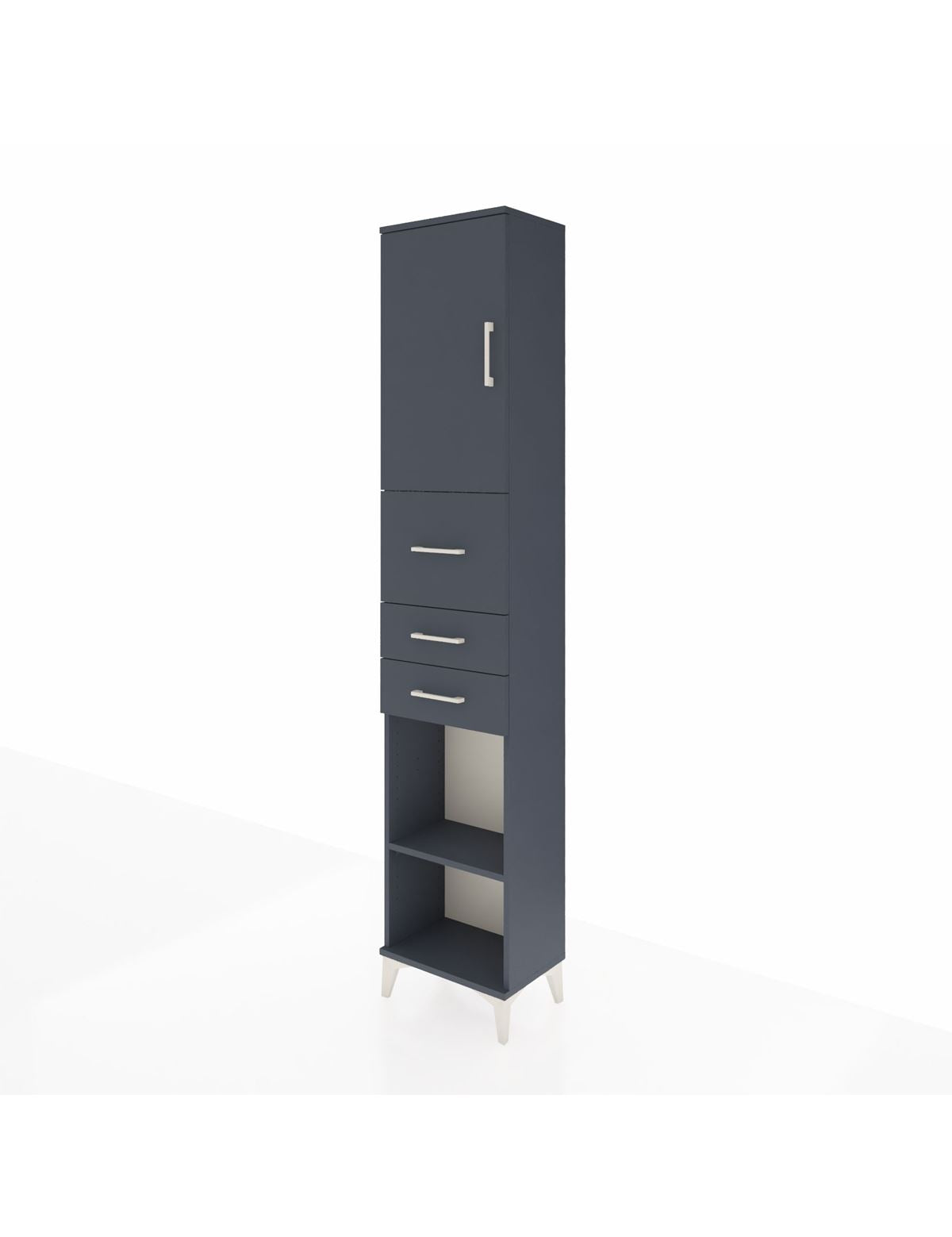 Arges Dolap 3 Raflı 3 Çekmeceli Tek Kapaklı 44x30x221 - S28M226V5A