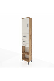 Arges Dolap 3 Raflı 3 Çekmeceli Tek Kapaklı 44x30x221 - S28M226V7A