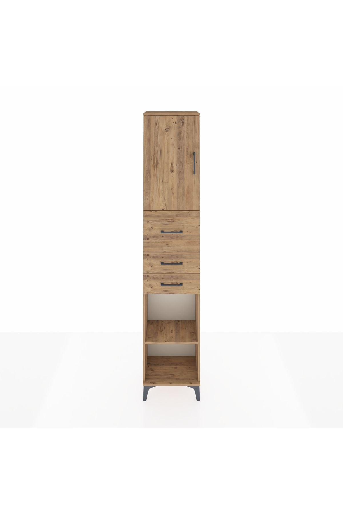 Arges Dolap 3 Raflı 3 Çekmeceli Tek Kapaklı 44x30x221 - S28M226V9A