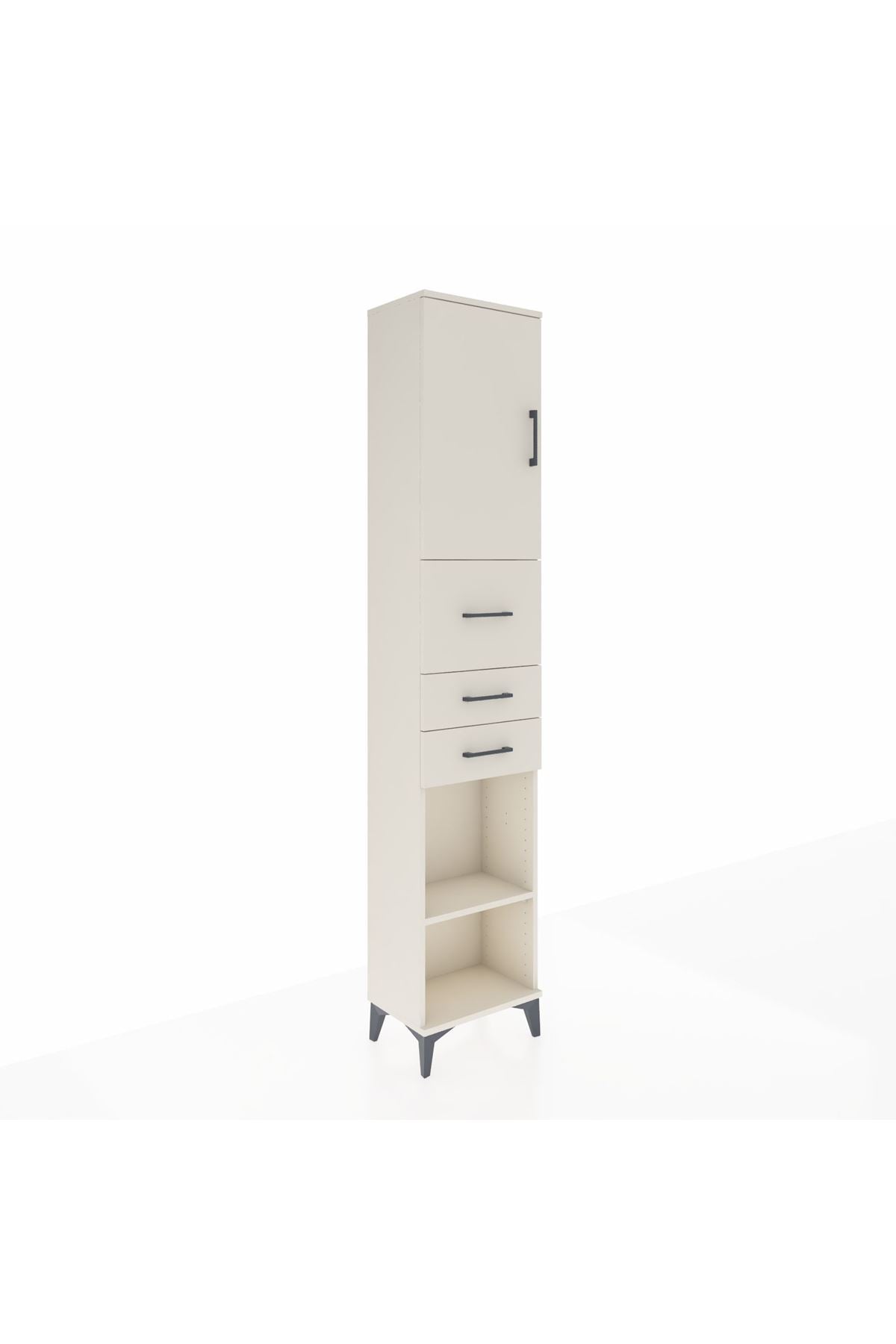 Arges Dolap 3 Raflı 3 Çekmeceli Tek Kapaklı 44x30x221 - S28M227V1A