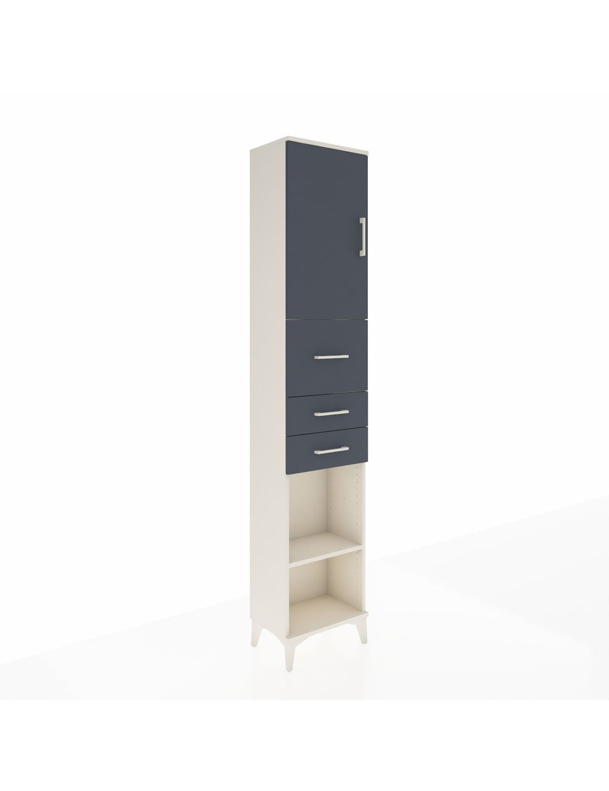 Arges Dolap 3 Raflı 3 Çekmeceli Tek Kapaklı 44x30x221 - S28M227V2A