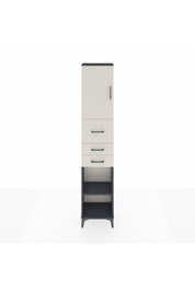 Arges Dolap 3 Raflı 3 Çekmeceli Tek Kapaklı 44x30x221 - S28M227V4A