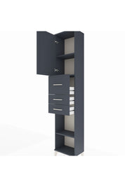 Arges Dolap 3 Raflı 3 Çekmeceli Tek Kapaklı 44x30x221 - S28M227V5A