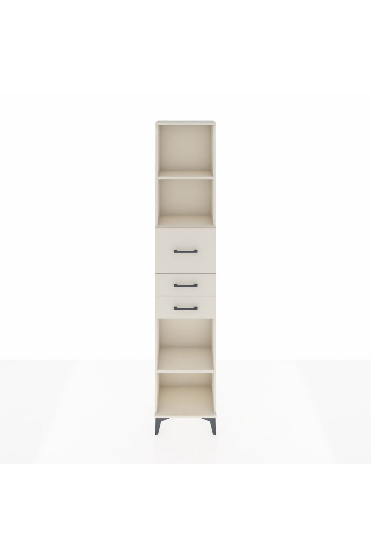 Arges Dolap 3 Raflı 3 Çekmeceli 44x30x221 - S28M228V1A