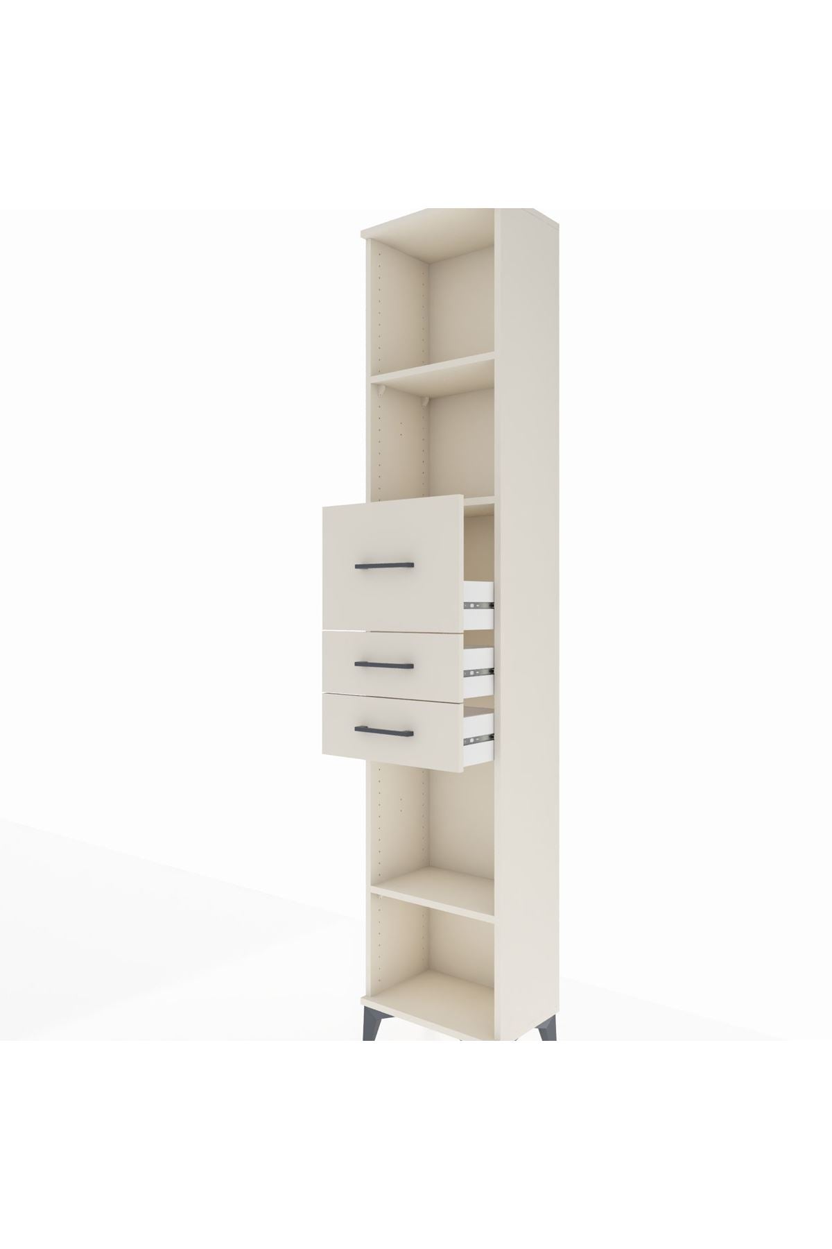Arges Dolap 3 Raflı 3 Çekmeceli 44x30x221 - S28M228V1A