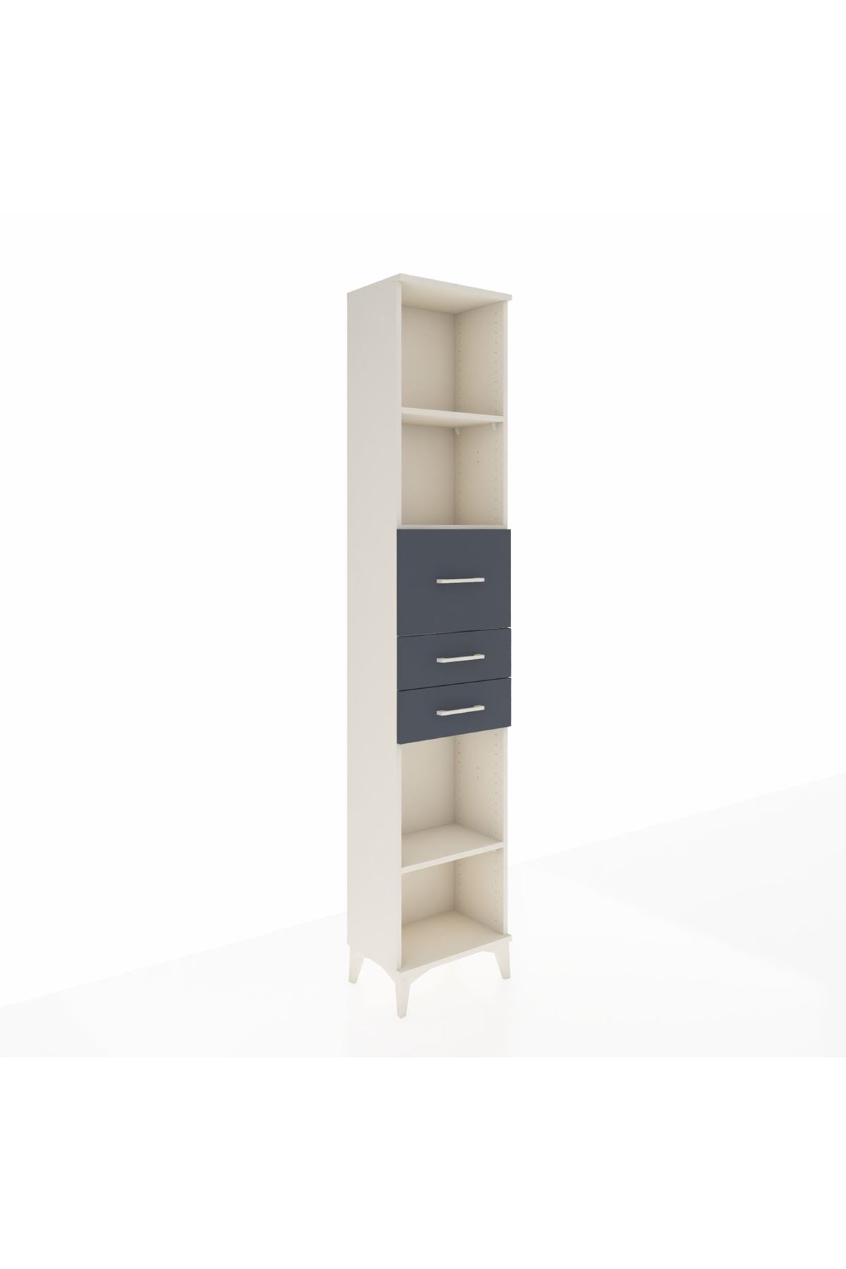 Arges Dolap 3 Raflı 3 Çekmeceli 44x30x221 - S28M228V2A