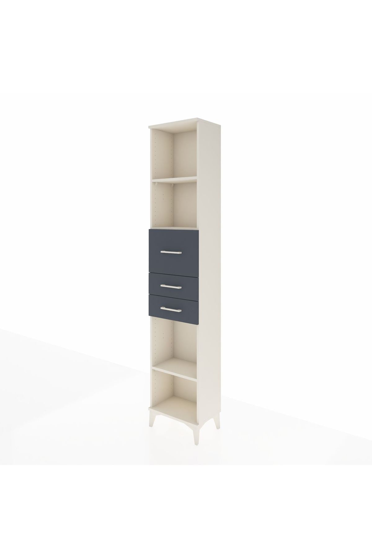 Arges Dolap 3 Raflı 3 Çekmeceli 44x30x221 - S28M228V2A