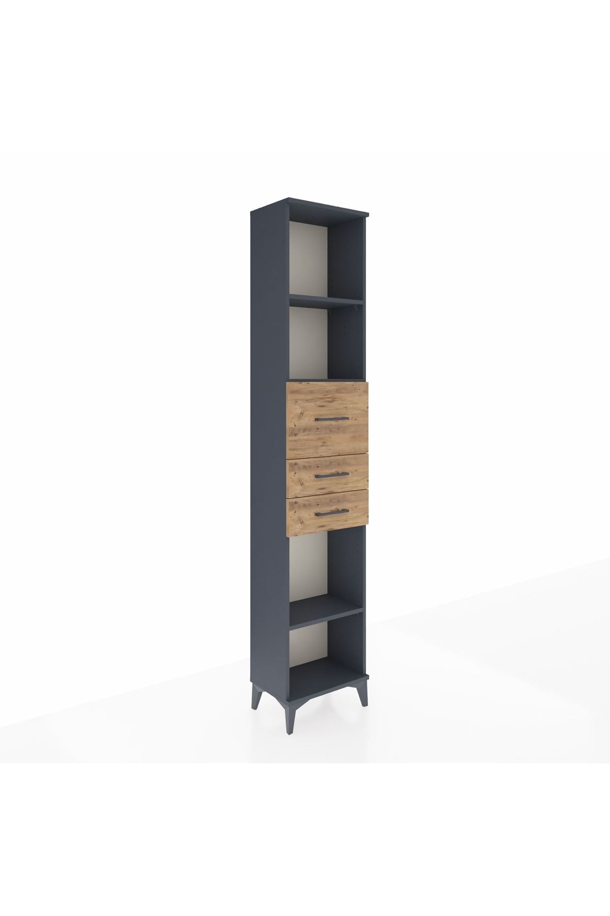 Arges Dolap 3 Raflı 3 Çekmeceli 44x30x221 - S28M228V6A