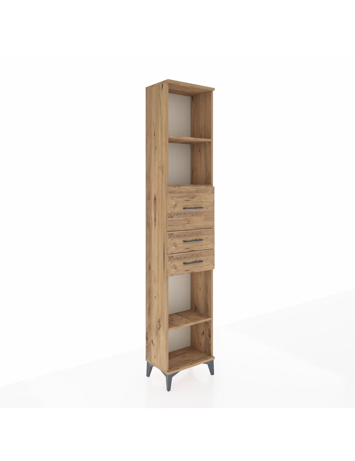 Arges Dolap 3 Raflı 3 Çekmeceli 44x30x221 - S28M228V9A
