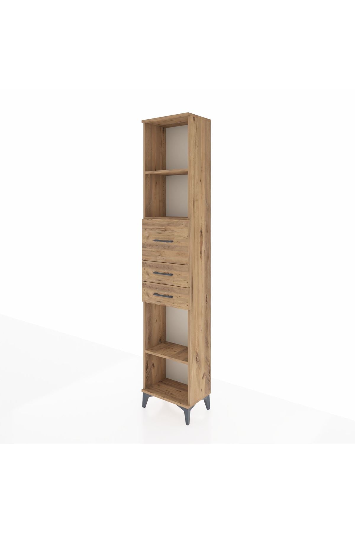 Arges Dolap 3 Raflı 3 Çekmeceli 44x30x221 - S28M228V9A