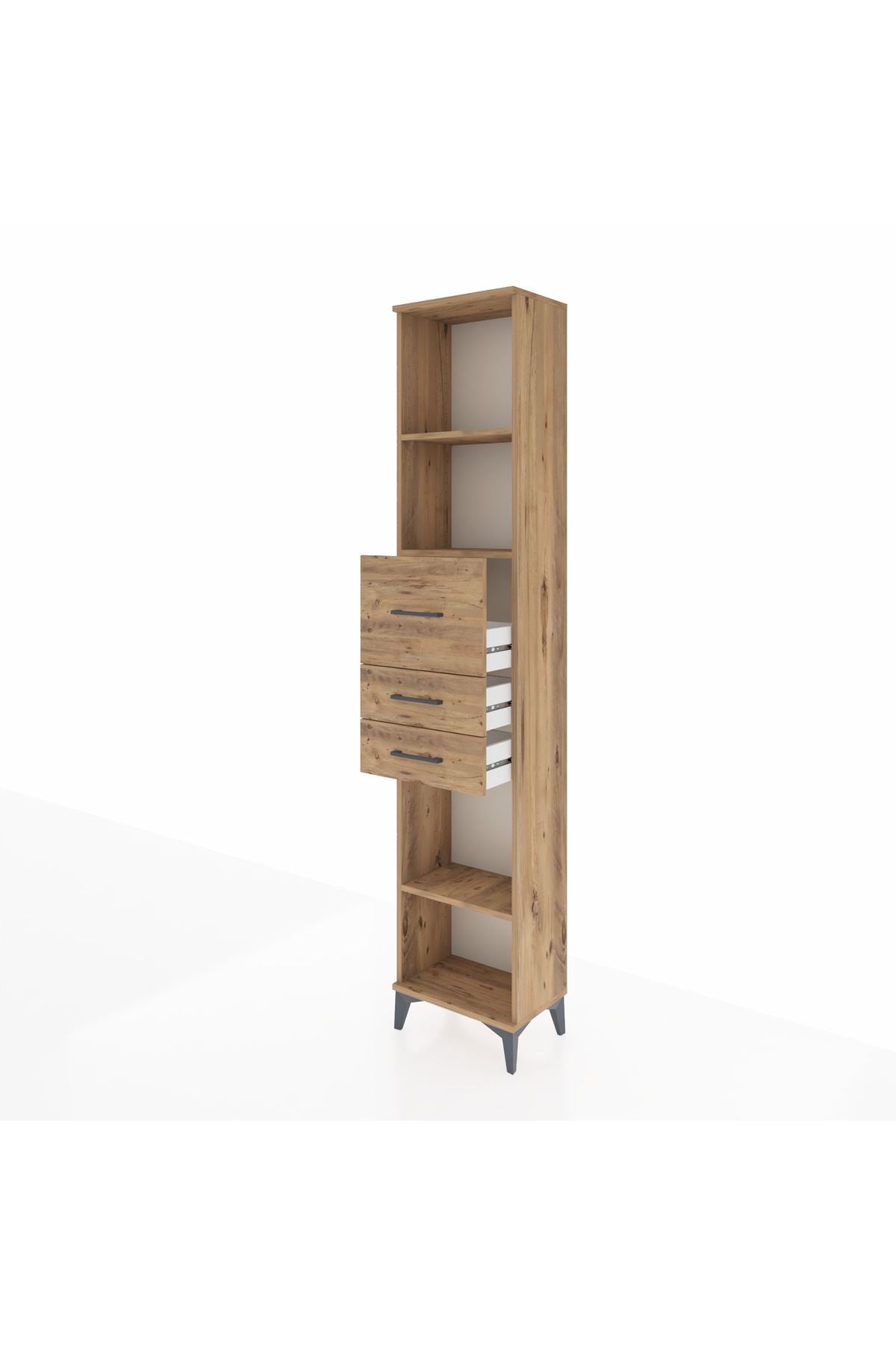 Arges Dolap 3 Raflı 3 Çekmeceli 44x30x221 - S28M228V9A