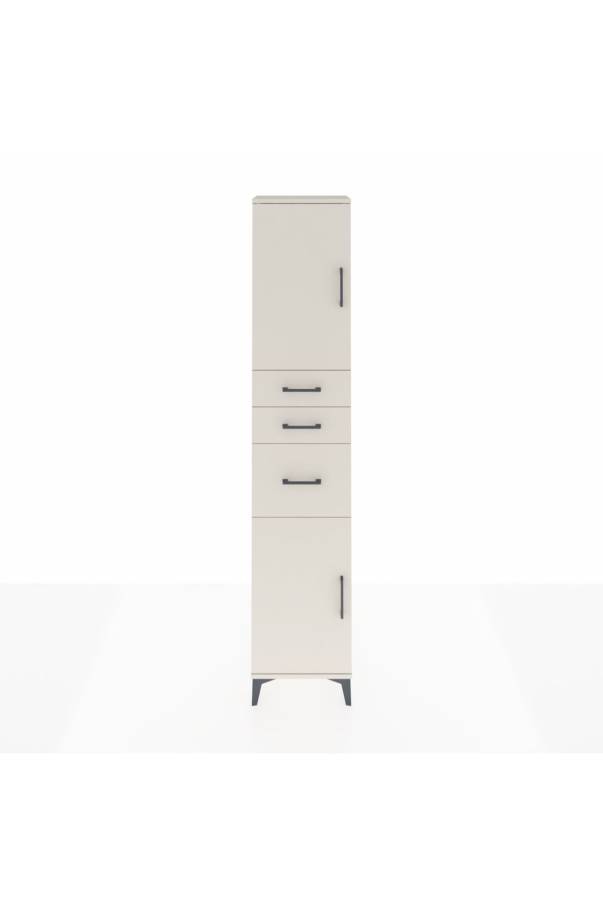 Arges Dolap 3 Raflı 3 Çekmeceli 2 Kapaklı 44x30x221 - S28M229V1A