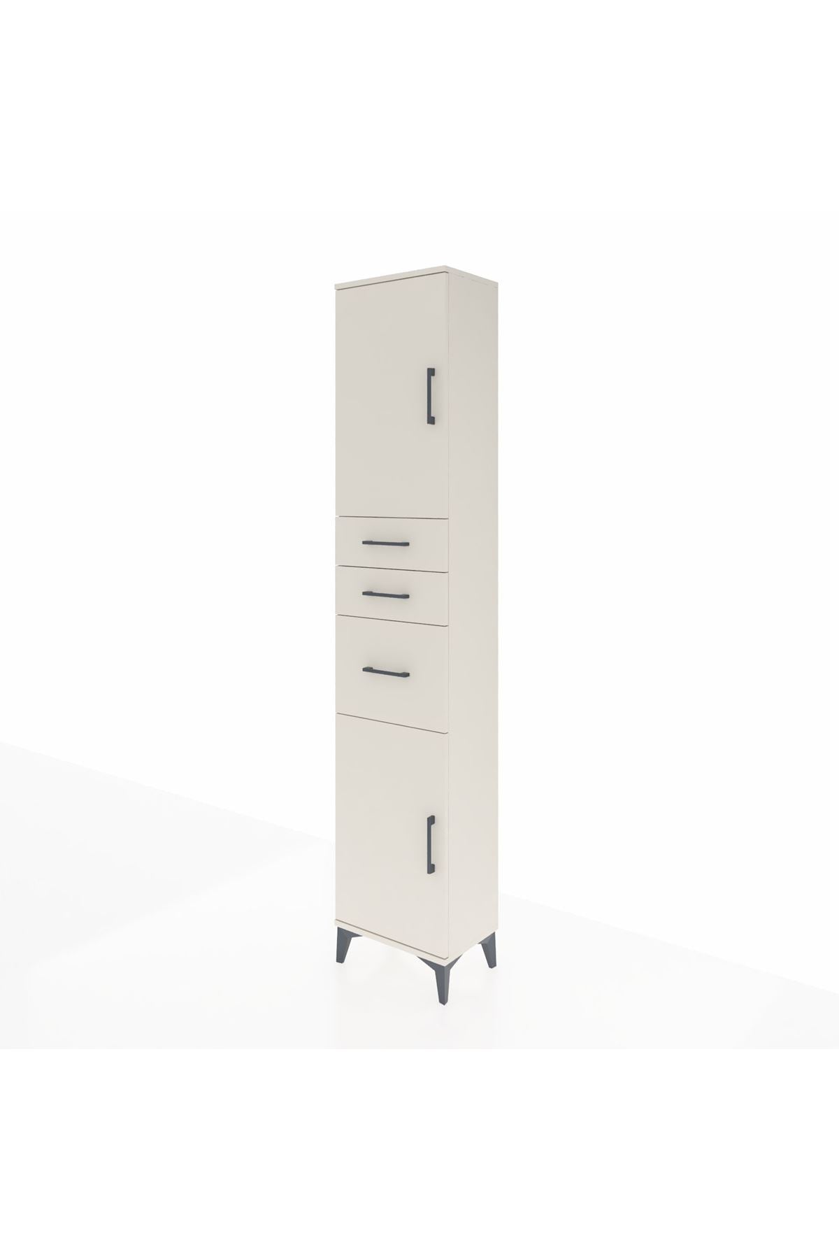 Arges Dolap 3 Raflı 3 Çekmeceli 2 Kapaklı 44x30x221 - S28M229V1A