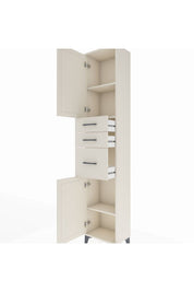 Arges Dolap 3 Raflı 3 Çekmeceli 2 Kapaklı 44x30x221 - S28M229V1A