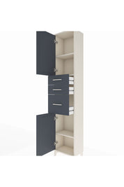 Arges Dolap 3 Raflı 3 Çekmeceli 2 Kapaklı 44x30x221 - S28M229V2A
