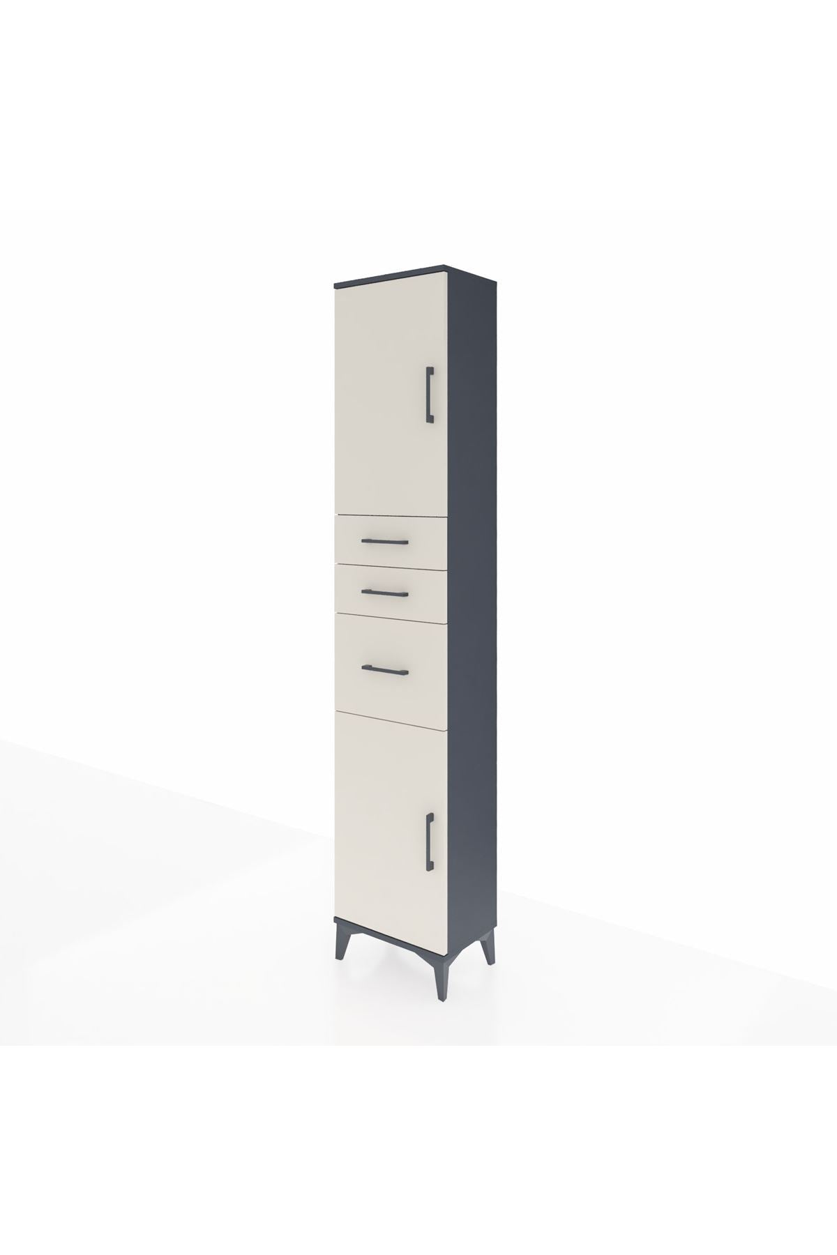 Arges Dolap 3 Raflı 3 Çekmeceli 2 Kapaklı 44x30x221 - S28M229V4A