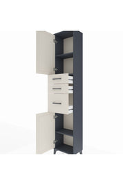 Arges Dolap 3 Raflı 3 Çekmeceli 2 Kapaklı 44x30x221 - S28M229V4A
