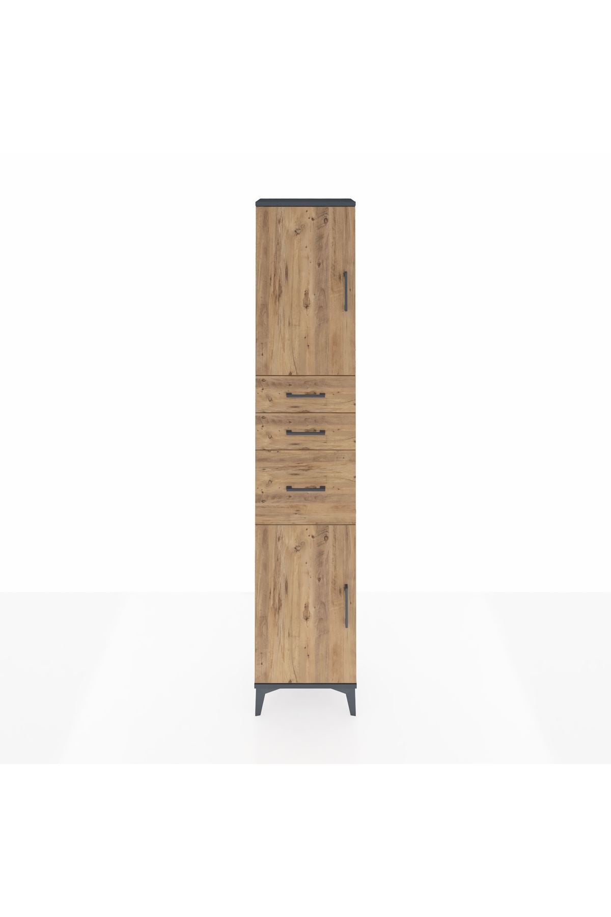 Arges Dolap 3 Raflı 3 Çekmeceli 2 Kapaklı 44x30x221 - S28M229V6A
