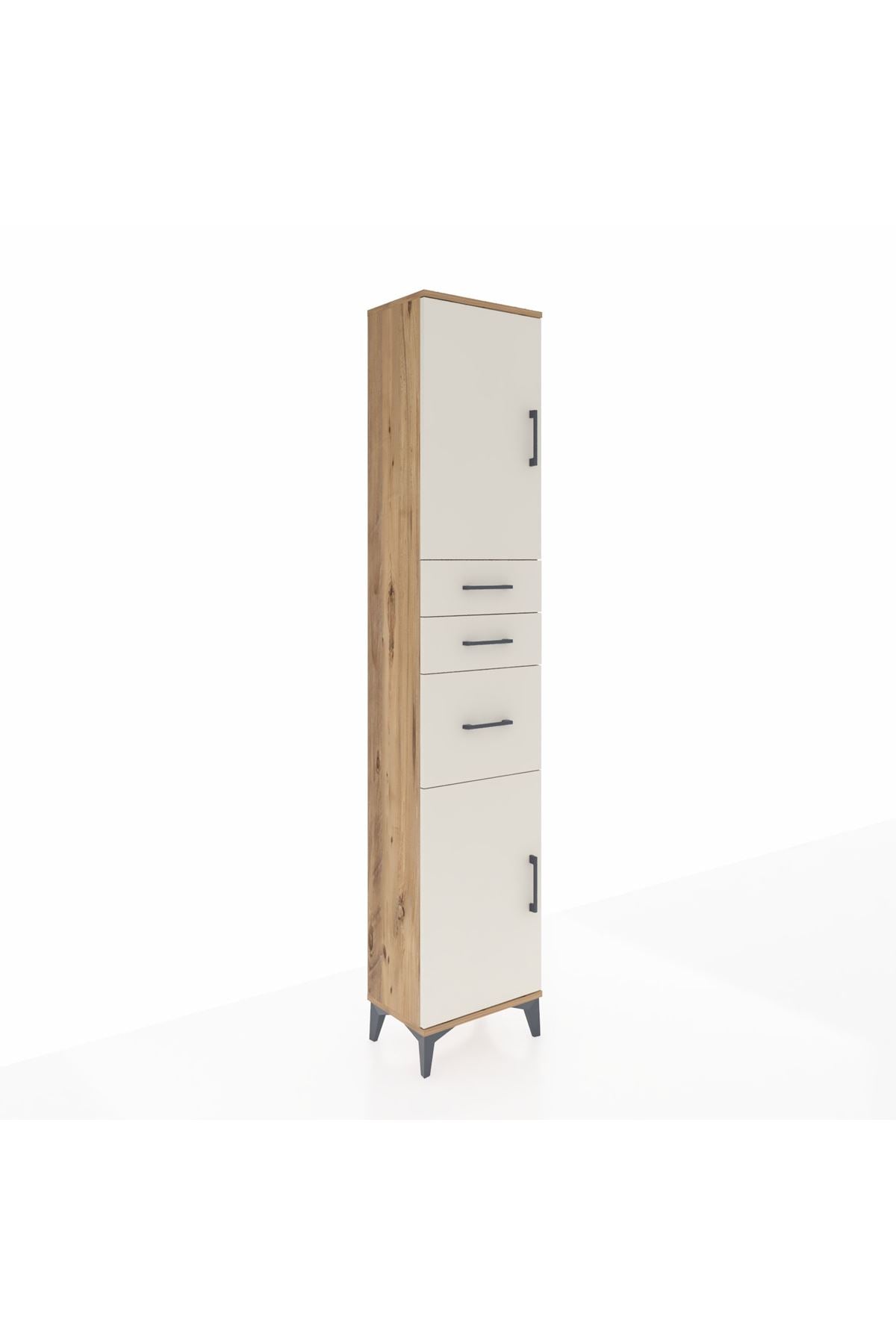 Arges Dolap 3 Raflı 3 Çekmeceli 2 Kapaklı 44x30x221 - S28M229V7A