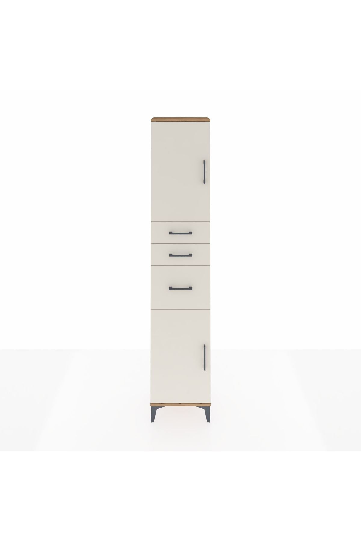 Arges Dolap 3 Raflı 3 Çekmeceli 2 Kapaklı 44x30x221 - S28M229V7A