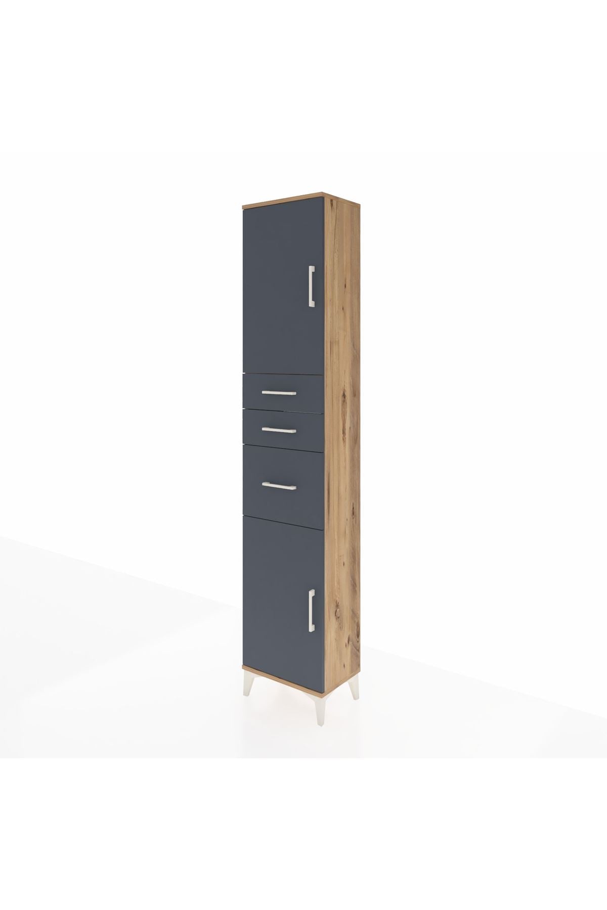 Arges Dolap 3 Raflı 3 Çekmeceli 2 Kapaklı 44x30x221 - S28M229V8A