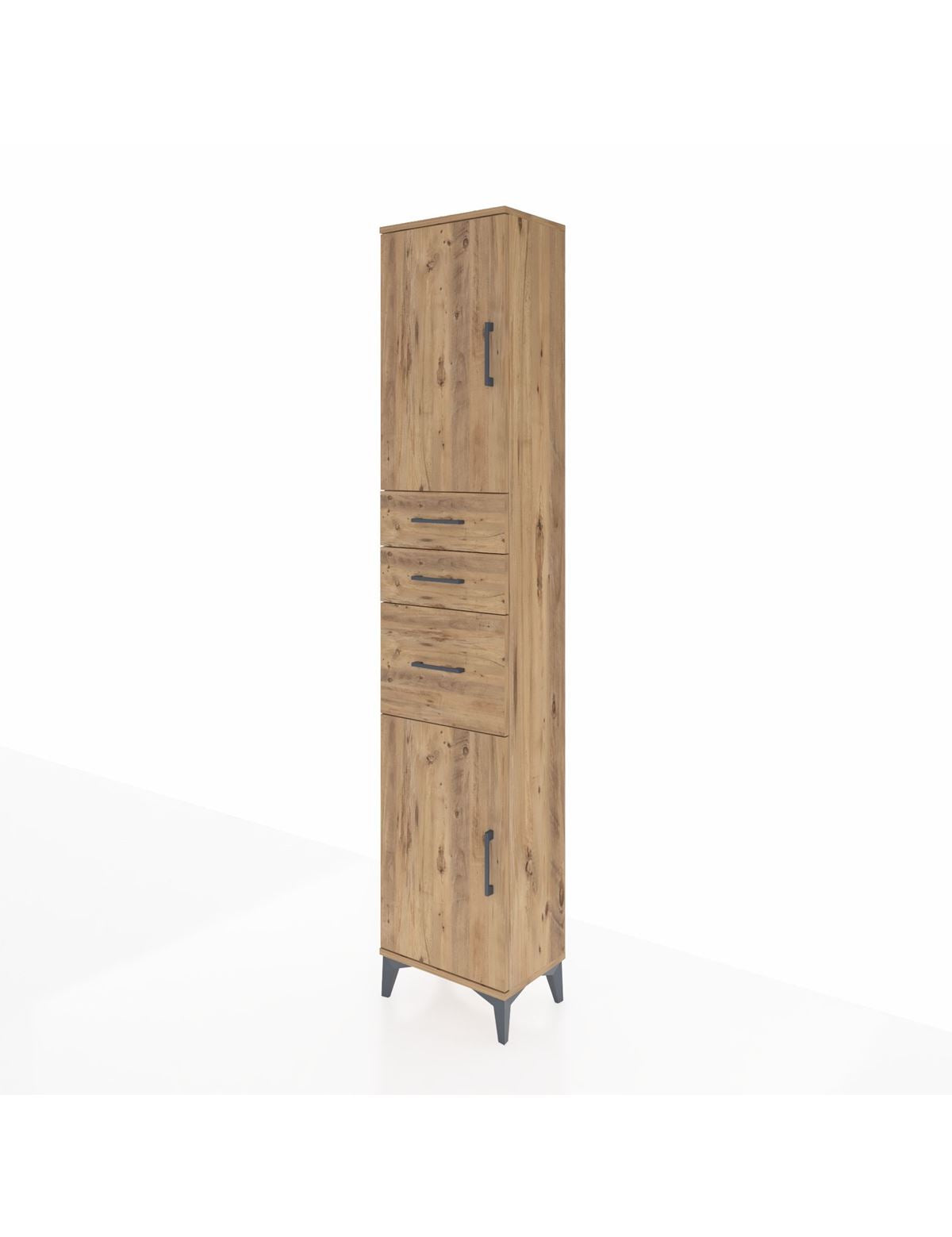 Arges Dolap 3 Raflı 3 Çekmeceli 2 Kapaklı 44x30x221 - S28M229V9A