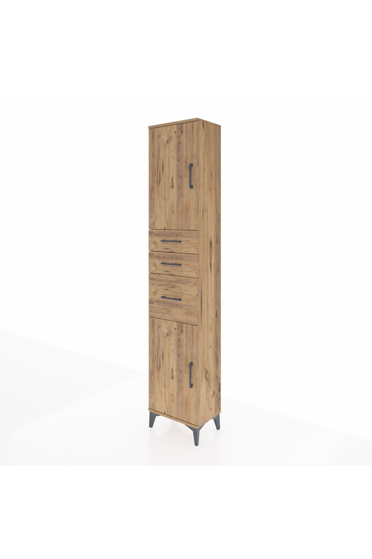 Arges Dolap 3 Raflı 3 Çekmeceli 2 Kapaklı 44x30x221 - S28M229V9A