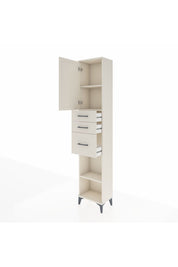 Arges Dolap 3 Raflı 3 Çekmeceli Tek Kapaklı 44x30x221 - S28M230V1A