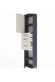 Arges Dolap 3 Raflı 3 Çekmeceli Tek Kapaklı 44x30x221 - S28M230V4A
