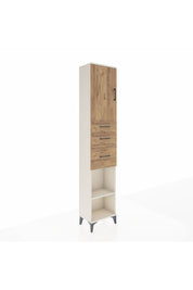 Arges Dolap 3 Raflı 3 Çekmeceli Tek Kapaklı 44x30x221 - S28M231V3A