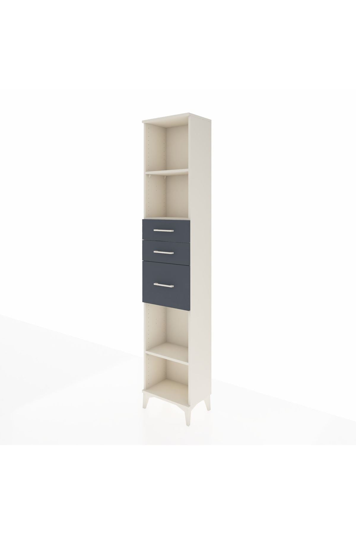 Arges Dolap 3 Raflı 3 Çekmeceli 44x30x221 - S28M232V2A