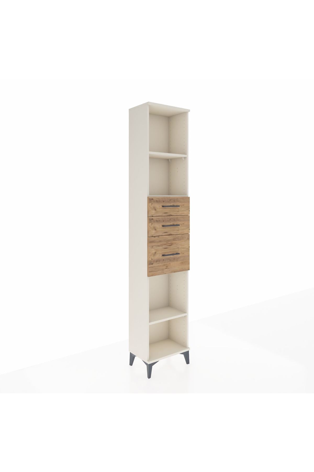 Arges Dolap 3 Raflı 3 Çekmeceli 44x30x221 - S28M232V3A